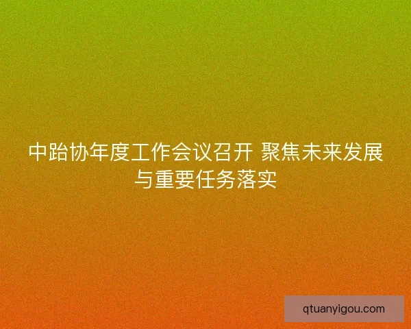 中跆协年度工作会议召开 聚焦未来发展与重要任务落实